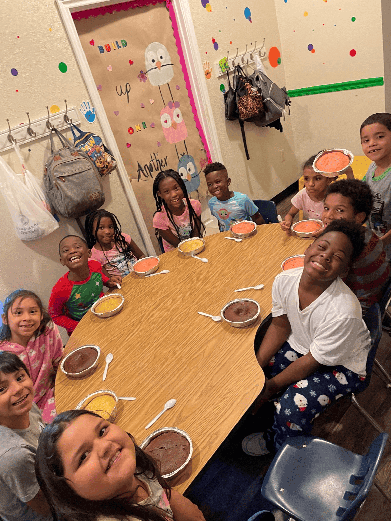 Happy kids ready for a field trip adventure