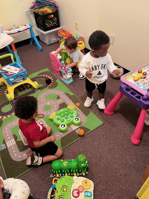 Infants enjoying playtime together
