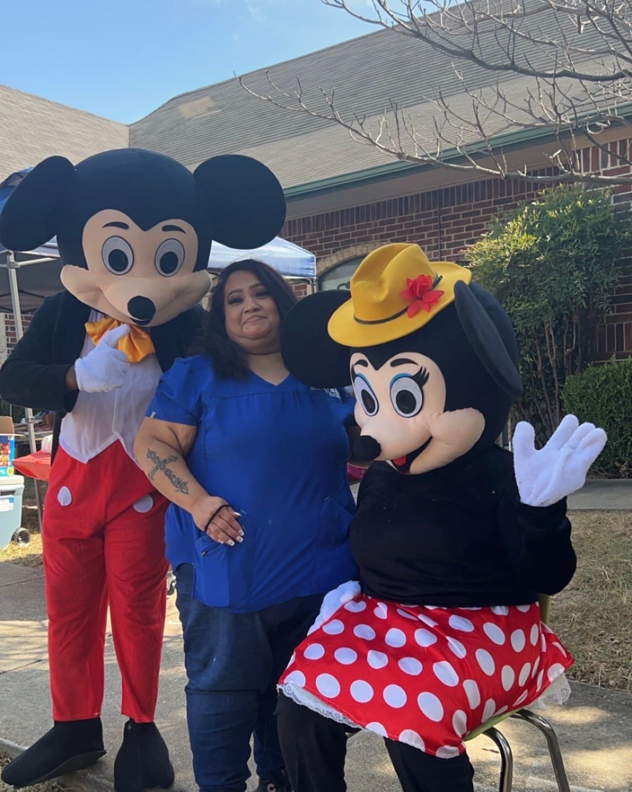 Our staff joining in on the fun